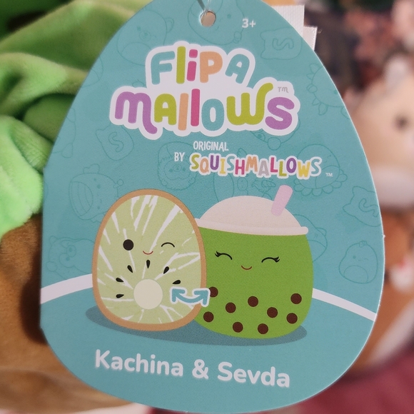 KACHINA 🔄 SEVDA 🥝 FlipAMallow Original Squishmallow by Kelly Toy ☆》NWT《☆ - Picture 2 of 8